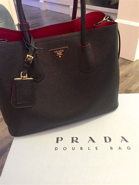 bolsa prada double bag replica